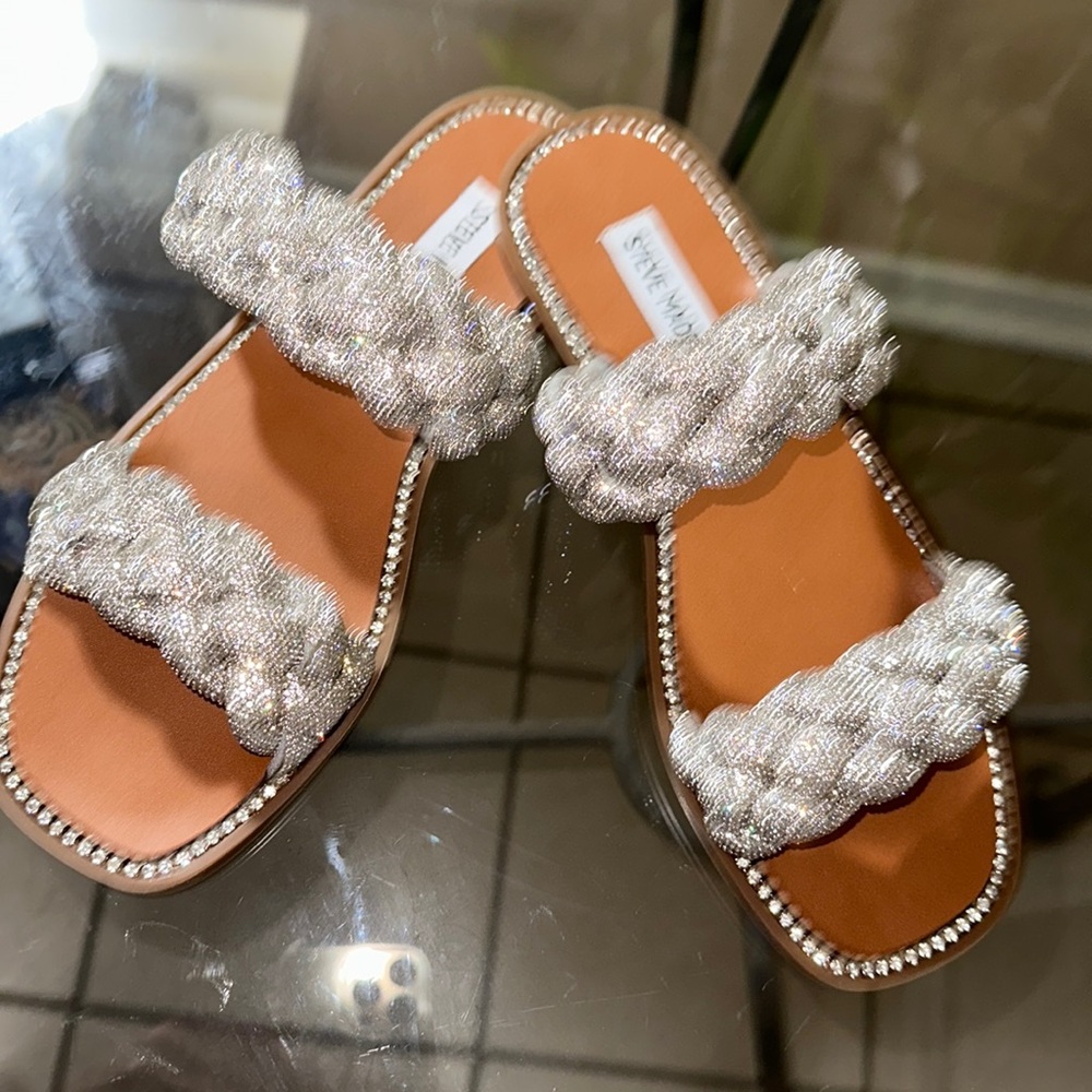 NWOT Steve Madden Summer Bling Sandals